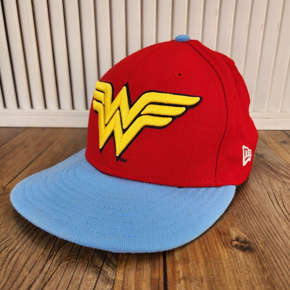 New Era Wonder Woman 9fifty 950 Cap Red Blue Snapback Hat DC Comics Superhero